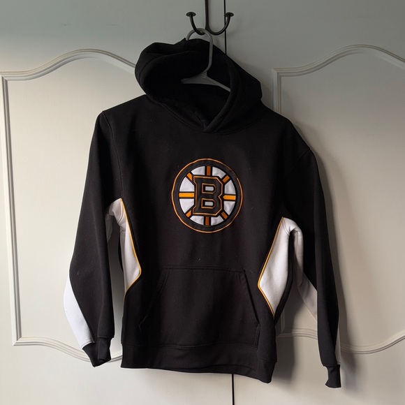 NHL BRUINS Black Hockey Hoodie - Picture 1 of 5